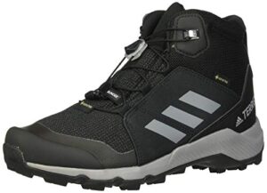 adidas outdoor unisex-child terrex mid gtx hiking boot, black/grey three/carbon, 10.5k child us little kid