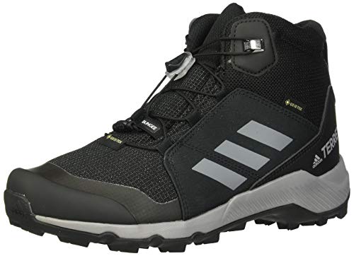 adidas Outdoor Unisex-Child Terrex MID GTX Hiking Boot, Black/Grey Three/Carbon, 10.5K Child US Little Kid