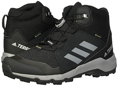 adidas Outdoor Unisex-Child Terrex MID GTX Hiking Boot, Black/Grey Three/Carbon, 10.5K Child US Little Kid