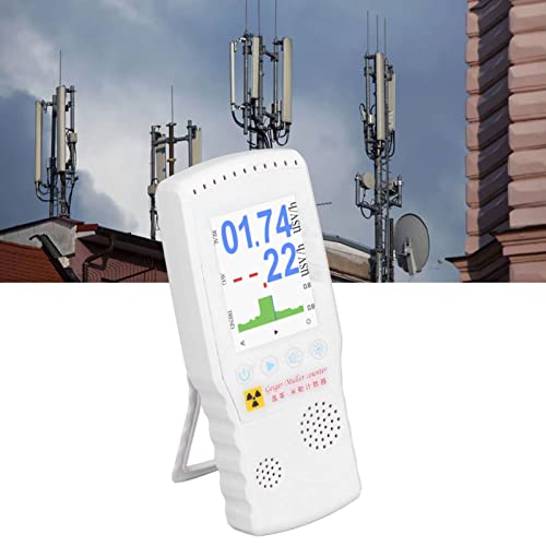 Nuclear Radiation Detector, Clear viewing High Accuracy Radiation Dose Counter Handheld for Pollution Monitoring