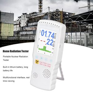 Nuclear Radiation Detector, Clear viewing High Accuracy Radiation Dose Counter Handheld for Pollution Monitoring