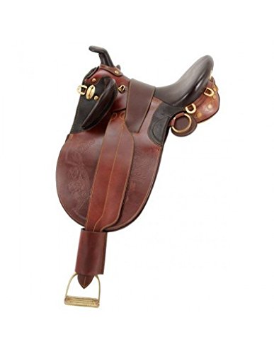 Australian Outrider AOC Stock Poley Wide Tree Saddle w. Horn 19in