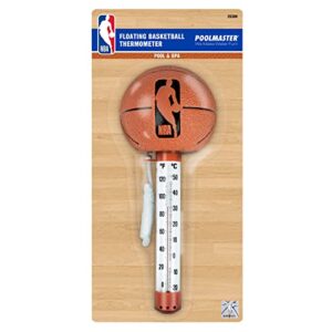 Poolmaster 25306 Floating Basketball Swimming Pool and Spa Thermometer Featuring Classic NBA Logo, Brown