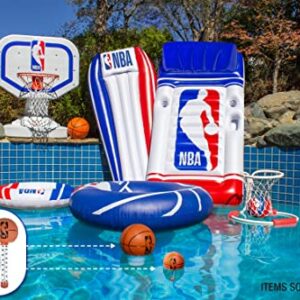 Poolmaster 25306 Floating Basketball Swimming Pool and Spa Thermometer Featuring Classic NBA Logo, Brown