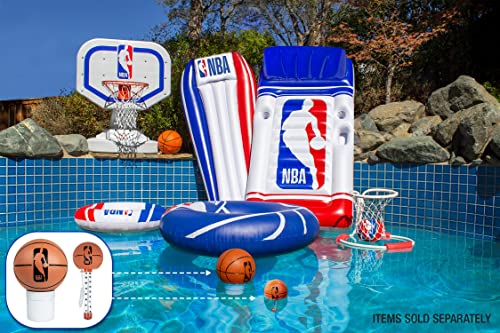 Poolmaster 25306 Floating Basketball Swimming Pool and Spa Thermometer Featuring Classic NBA Logo, Brown