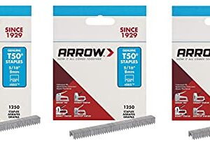 Arrow 505 Genuine T50 5/16-Inch Staples, Pack of 3