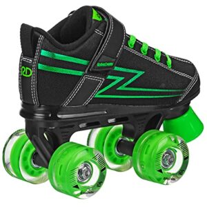 Roller Derby Blazer Boy's Lighted Wheel Roller Skate Black/Green Size 3