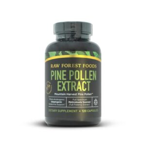 pine pollen extract capsules — adaptogenic, phytosterols, endocrine health support — highest potency, ultra-pure extract — men & women — no fillers, never irradiated, vegan, non-gmo — 120 count