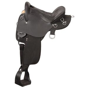 king trekker endurance saddle w/o horn black 16.5