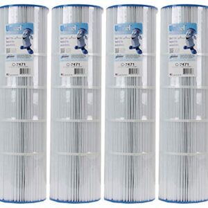 Unicel C7471 Clean & Clear Swimming Pool Replacement Filter Cartridge (4 Pack) - Replaces C-7471, PCC105, and FC-1977