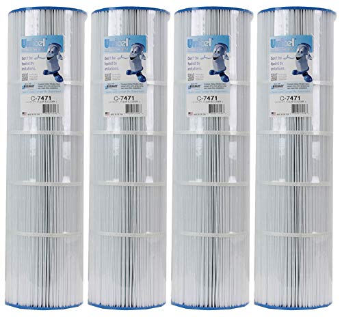 Unicel C7471 Clean & Clear Swimming Pool Replacement Filter Cartridge (4 Pack) - Replaces C-7471, PCC105, and FC-1977