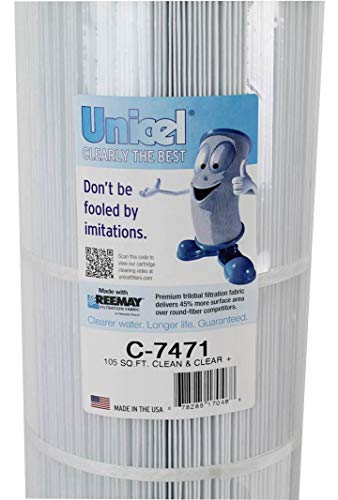 Unicel C7471 Clean & Clear Swimming Pool Replacement Filter Cartridge (4 Pack) - Replaces C-7471, PCC105, and FC-1977