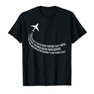 Phonetic Alphabet T-Shirt | Pilot Airplane Shirt