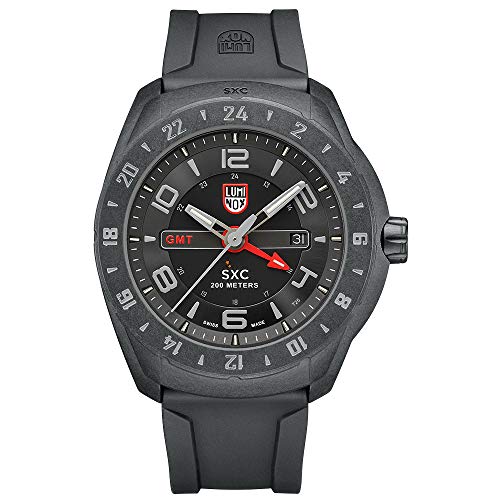 Luminox Outdoor Black Mens Watch XCOR Aerospace (XU.5021/5020 Series) - 200 M Water Resistant Day-and-Date Indication Ultra Light Carbon Case