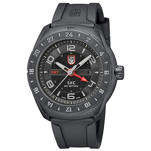 Luminox Outdoor Black Mens Watch XCOR Aerospace (XU.5021/5020 Series) - 200 M Water Resistant Day-and-Date Indication Ultra Light Carbon Case