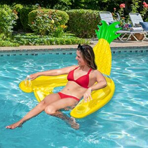 poolmaster swimming pool float sling water chair, pineapple