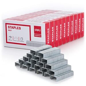 ezwork standard staples, 5/16 inch length, 40-60 sheet capacity, 5000 staples, 10 pack general purpose staple, jam free sharp chisel point staples for most standard desktop stapler (5/16” length)