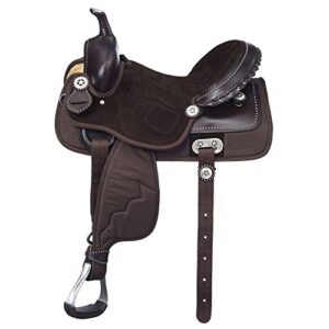 tough-1 eclipse elite competition saddle 15in brn
