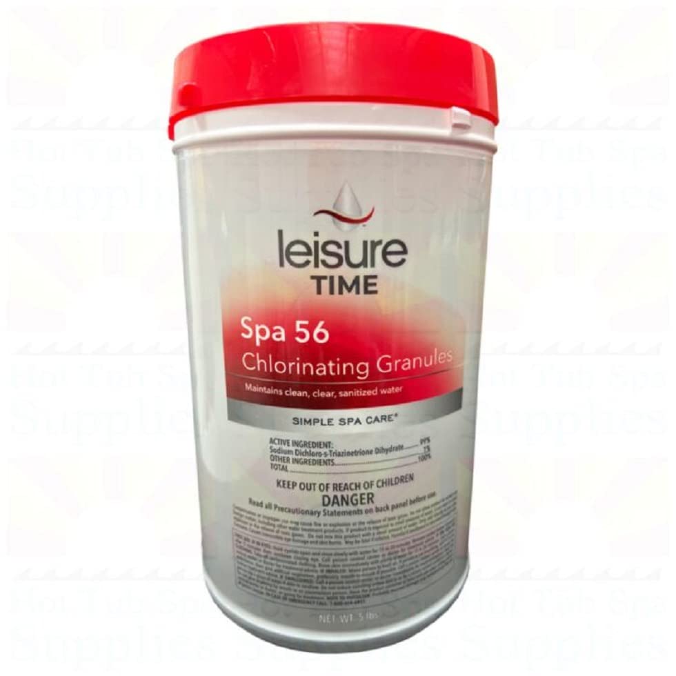 LEISURE TIME E5 Spa 56 Chlorinating Granules for Hot Tubs, 5 lbs