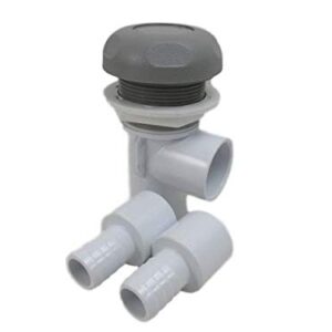 Hot Tub Spa Part Gray Waterfall Valve with (2) 3/4" Barbs