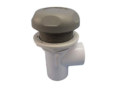 Hot Tub Spa Part Gray Waterfall Valve with (2) 3/4" Barbs