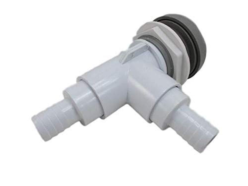 Hot Tub Spa Part Gray Waterfall Valve with (2) 3/4" Barbs