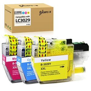 excercus replacement for brother lc30293pk lc3029 xxl mfc j5830dw ink cartridges use for brother mfc-j5830dw mfc-j6535dw mfc-j6935dw mfc-j5830dw xl mfc-j6535dw xl printer 3-pack