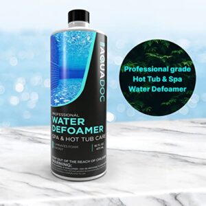 Hot Tub Defoamer & Spa Defoamer - Spa Anti Foam & Hot Tub Anti Foam for HotTub Owners to get the Foam out for Spa & Hot Tub Foam Removal, The Defoamer for Hot Tubs to Keep Spa Foam Down | AquaDoc 16oz