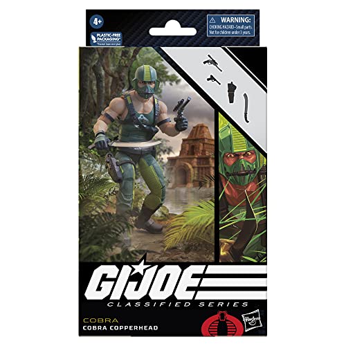 G.I. Joe Classified Series Cobra Copperhead, Collectible G.I. Joe Action Figures, 72, 6 inch Action Figures for Boys & Girls, with 4 Accessories