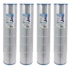 unicel c-7472 pac fab/waterway 125 sq. ft. swimming pool replacement filter cartridge (4 pack)