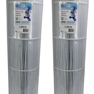 Unicel C-9415 Swimming Pool 150 Sq. Ft. Filter Cartridges Replacement for Filbur FC-0687 and Pleatco PAP150-4 (2 Pack)