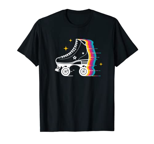 Colorful Roller Skating Derby Skate Roller Skater Trainer T-Shirt