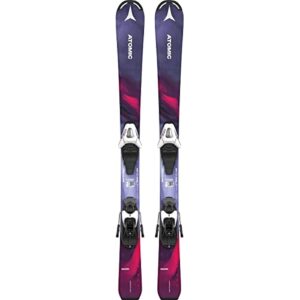 atomic maven skis w/c 5 gw bindings kids sz 100cm blue/bright red