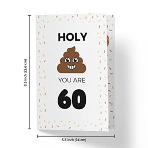 Funny 60th Birthday Card – Funny 60 Years Old Anniversary Card – Happy 60th Birthday Card – Hilarious 60th Birthday Card – with A Red Envelope