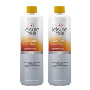 leisure time cb-02 calcium booster for spas and hot tubs, 1-quart, 2-pack