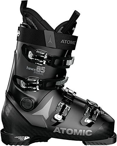 Atomic HAWX Prime 85 Ski Boots Womens Sz 10/10.5 (27/27.5) Black/Silver