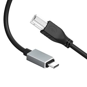 USB C to USB B 2.0 Printer Cable 15FT, Type C Printer Scanner Cord Compatible with MacBook, Brother, HP, Canon, Dell, Google Chromebook Pixel, Samsung Printers