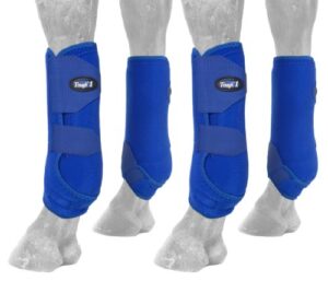 tough 1 extreme vented sport boots set, royal blue, small