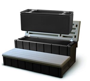 confer plastics spa step with storage – gray