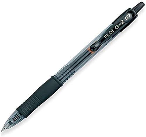 PILOT G2 Pens 0.7 mm | 12 Count Black, 12 Count Blue G2 Pens, Pack of 24 Pens - Refillable & Retractable Black Pens and Blue Pens, Fine Point Pens, Gel Pens Ballpoint + Correction Tape