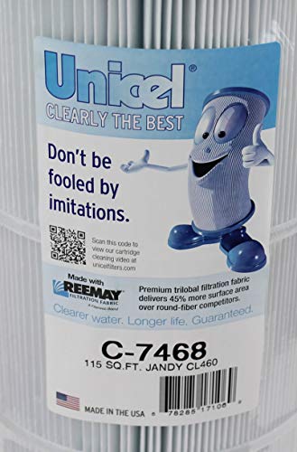 Unicel C-7468 Swimming Pool Filter Replacement Cartridge for Jandy CL460 (4 Pack)