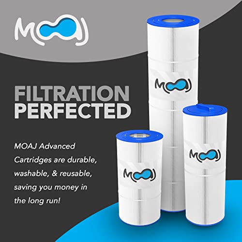 MOAJ Advanced Spa Filter Replaces PDM28, Aquarest Spas 461273, Filbur FC-9944, Baleen AK-461273, Spa Daddy SD-01392, Dream Maker 461273, PLFPDM28 | 7 1/4" x 5 1/2" | 28 SQ FT | Washable & Reusable