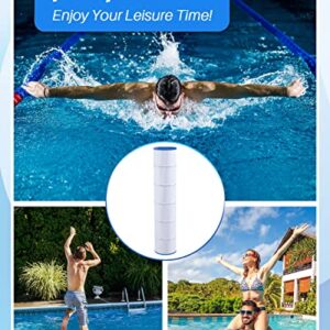 POOLPURE PLFPCC130 Pool Filter Replaces Pentair CCP520, R173578, PCC130, Unicel C-7472, Filbur FC-1978, FC-6475, Clean and Clear Plus 520, 817-0131, 178585, L x OD: 32 1/16"x7", 4X130 sq.ft. Cartridge