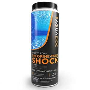Non-Chlorine Spa Shock for Hot tub - Chlorine Free Hot Tub Shock Treatment & Enhanced Shock to Assist Bromine & Chlorine Shock - Suitable Chlorine Free Shock Oxidizer - Spa Oxidizing Shock by AquaDoc