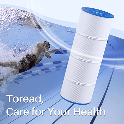 TOREAD PCC80 Pool Filter Replaces Pentair CCP320, Unicel C-7470, R173573, Filbur FC-1976, Clean and Clear Plus 320,4 X 80 sq. ft. L x OD:20 1/16"x 7" Filter Cartridge 4 Pack