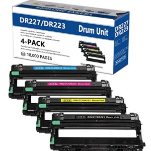 AQINK Compatible Drum Unit Replacement for Brother DR223 DR223CL DR223 CL DR227 Drum Unit Fits for Brother HL-L3210CW HL-L3230CDW HL-L3290CDW HL-L3270CDW MFC-L3770CDW MFC-L3710CW MFC-L3750CDW (BCMY)