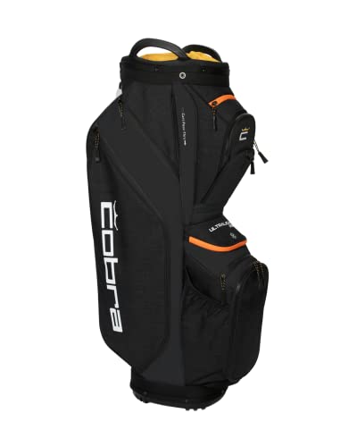 Cobra Golf 2022 Ultralight Pro Cart Bag (Black-Gold Fusion, One Size)