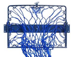 tough-1 hay hoops wall hay feeder with net blue