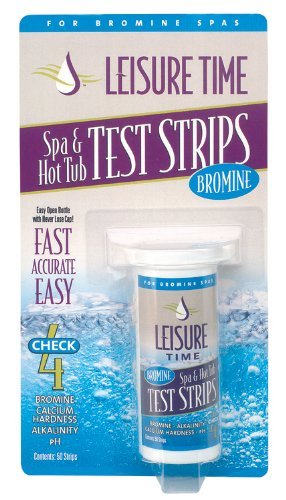 LEISURE TIME 45005A Spa & Hot Tub Test Strips 4-Way Bromine Testers, 50 ct