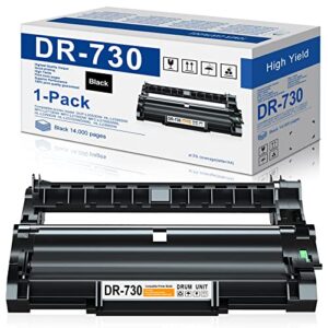 dr730 drum unit compatible dcp-l2550dw replacement for brother dr-730 mfc-l2710dw mfc-l2750dw hl-l2350dw hl-l2370dw hl-l2390dw hl-l2395dw printer drum dr7301pk black